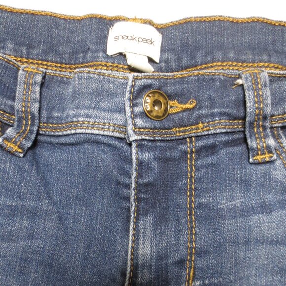 SNEAK PEEK womens JEANS distressed BLUE denim STRETCH mid-rise SIZE M - Picture 7 of 15